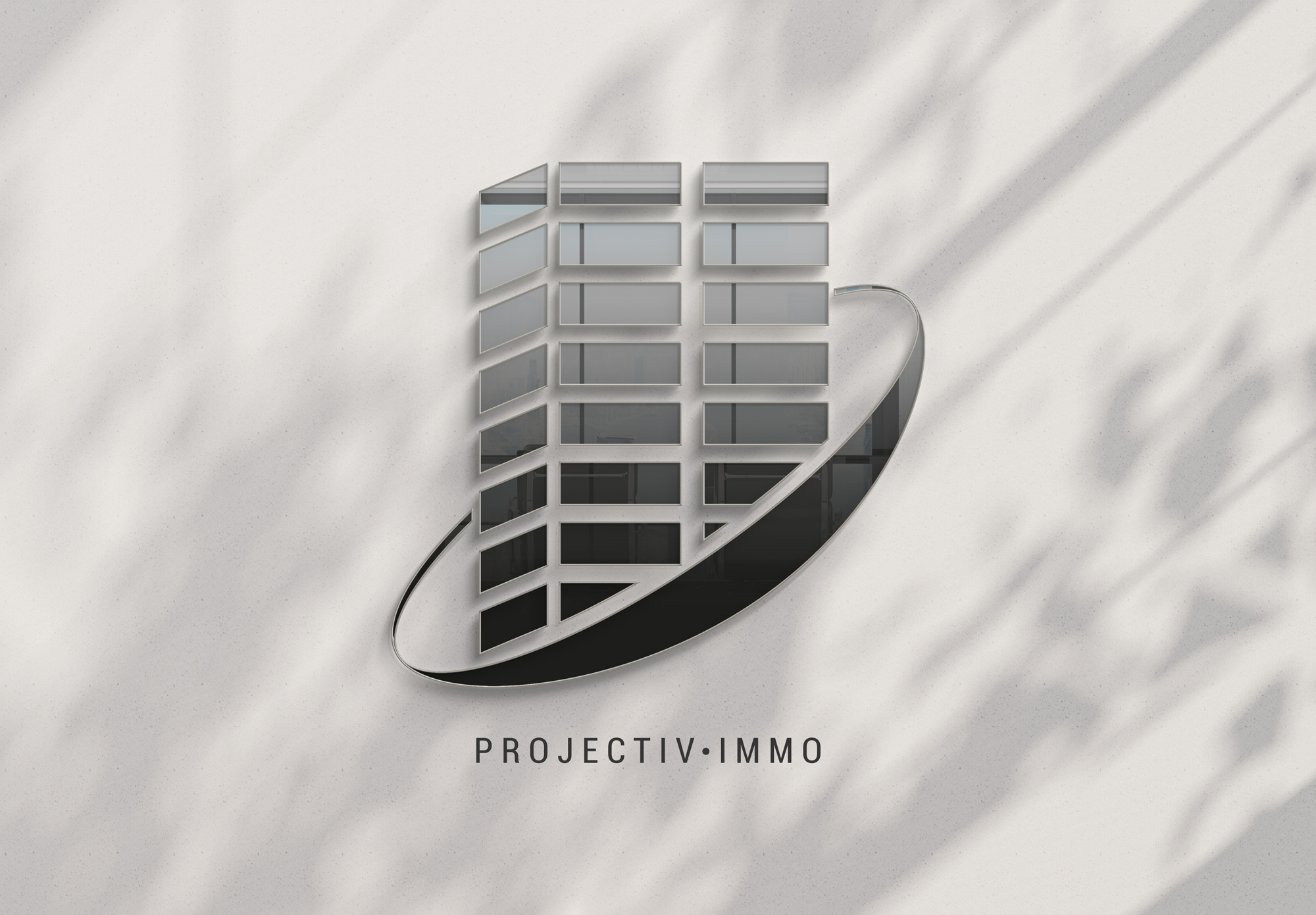 nael cavaglia - Projectiv'immo- logotype illustration, graphisme